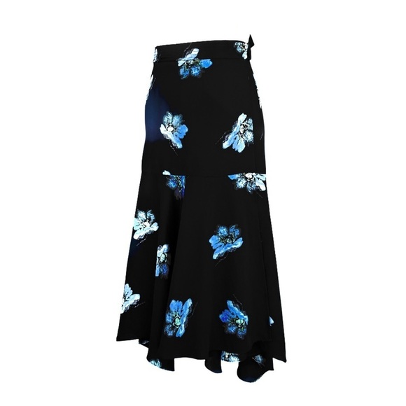 Club Monaco Wrap Midi Skirt Women's Size 2 - Picture 3 of 9